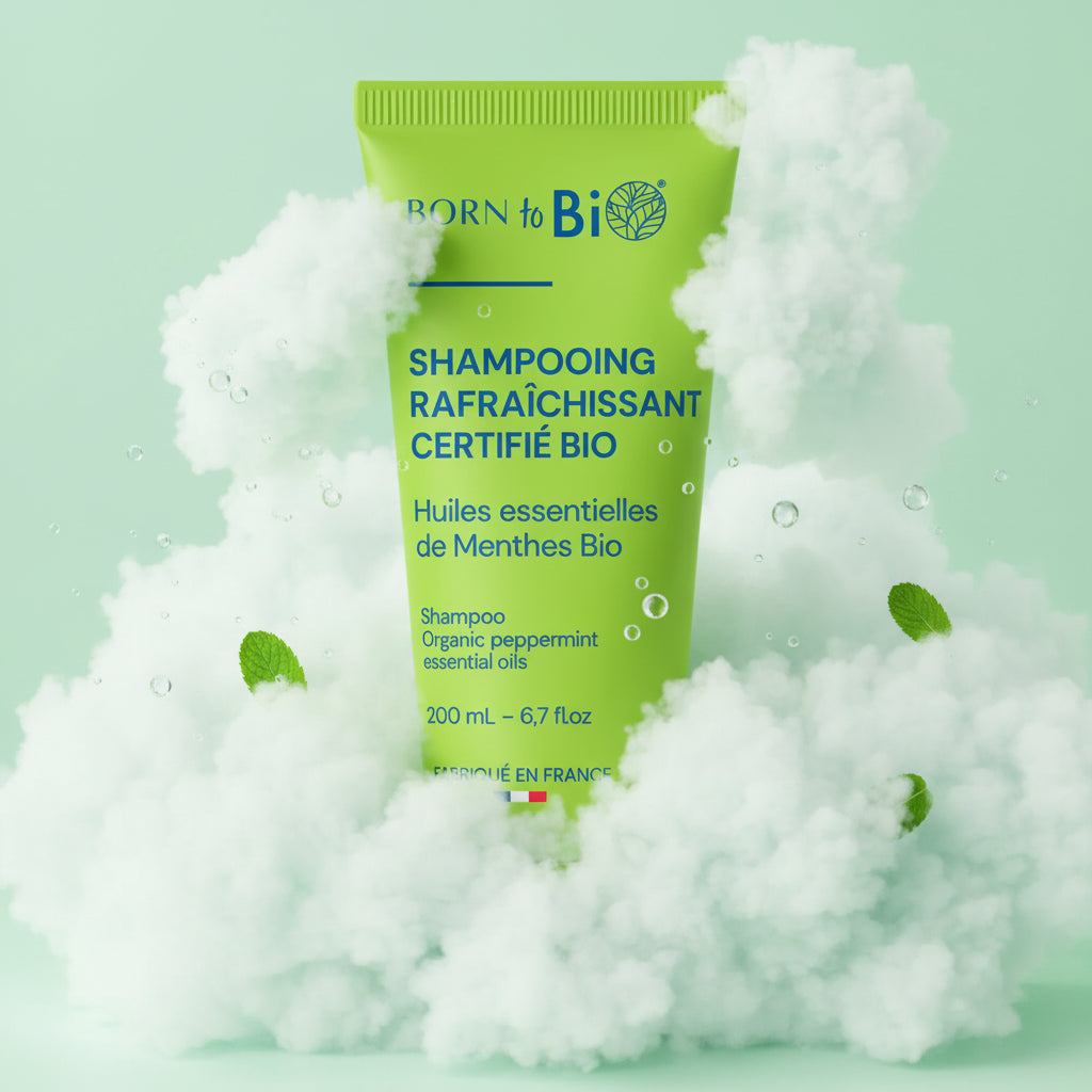 Shampooing Bio Menthe Verte – Fraîcheur & Vitalité